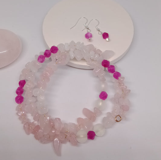 Bracelet and earrings set