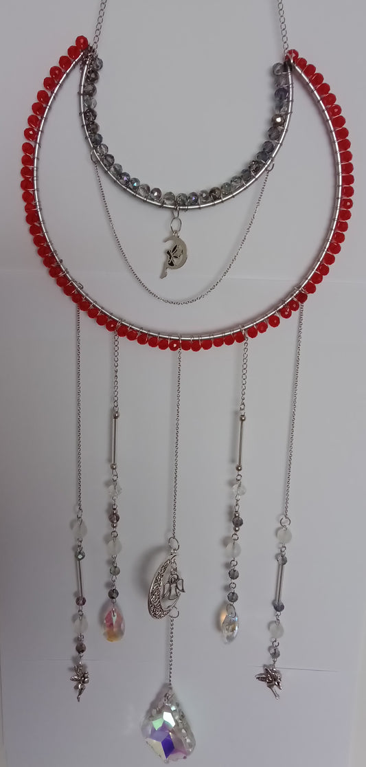 Moon shaped suncatcher